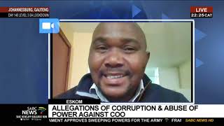 Vavi calls on Eskom COO Jan Oberholzer to resign over corruption allegations