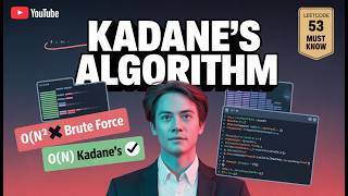 Kadane's Algorithm | Maximum Subarray Sum | Dynamic Programming Explained with Code | DSA Interview