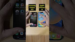 iphone 14 Vs Samsung Galaxy S23 Speed Test Comparison | #shorts