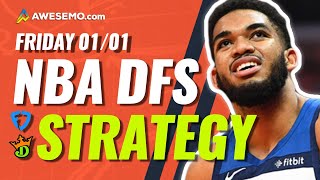 NBA DFS PICKS: NEW YEARS' DAY DRAFTKINGS & FANDUEL DAILY FANTASY BASKETBALL STRATEGY | FRIDAY 1/1
