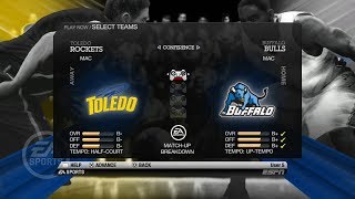 NCAA Basketball 10 (Rosters Updated for 2018 2019 Season) Toledo vs Buffalo