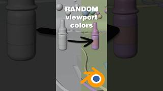 How to assign random colours to items in the modelling viewport ✨ quick beginner blender Tipps