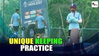 Why was KL Rahul practicing keeping with a tyre in Thiruvanthapuram? | WorldCup2023