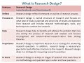 what is research design