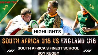 South Africa U18 vs England U18 (2nd Test Highlights)