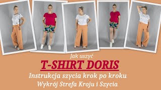 Jak uszyć T-shirt DORIS - Krok po Kroku - Strefa Kroju i Szycia