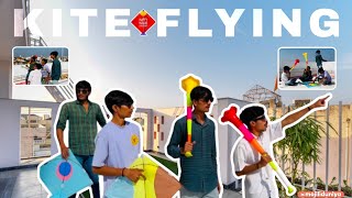 પતંગ ની ઉડાન સાથે હાસ્યનો હાહાકાર!!🪁😂|FLYING KITE WITH GUJARATI BOYS🔥|| મજા આવે તો જ હા😁