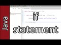 if statement - Java Programming Tutorial #7 (PC / Mac 2015)