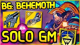 Solo NEW GM "Battleground: Behemoth" with EASE ! - Prismatic Warlock - Destiny 2