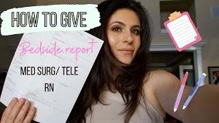 How to give a nursing shift report | how to use your nurse brain sheet | Nurse Jett