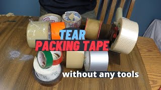 Five ways to tear packing tape without any tools