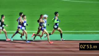 【5000m】20.12.12.第4回熊本県長距離記録会～男子高一般5000m第4組｜津留～