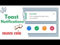 Create Clean Toast Notifications | Easy HTML & CSS Tutorial #tutorial #html