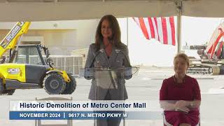 Historic Demolition of Metro Center Mall