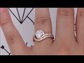 bypass diamond halo forever one moissanite engagement ring whirlwind