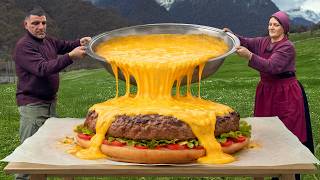 The Biggest Burger We’ve Ever Baked in the Mountains!