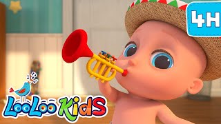 Pin Pon - S3EP50 - 4 Hour Musical Fun - LooLoo Kids Songs for Kids