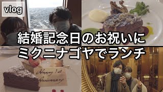 【VLOG】アラサー夫婦の日常｜お正月にマリオットランチで結婚記念日をお祝い