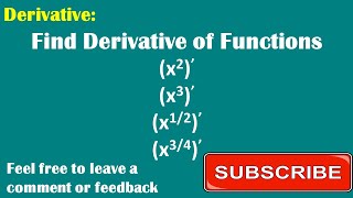 Derivative of Monomial (Part 2)