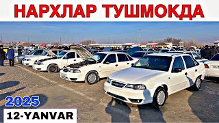 12-ЯНВАР НЕКСИЯ НАРХЛАРИ САМАРКАНД МОШИНА БОЗОР 2025 12-YANVAR 2025 SAMARQANDMOSHINA BOZOR.