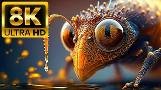 THE INSECT - 8K (60FPS) ULTRA HD - With Nature Sounds (Colorfully Dynamic)