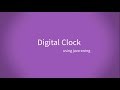 Creating Digital Clock using Java Swing | Timer Class | Thread