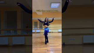 Learn Belly Dancing Simple hip drop with the accent down #shorts #youtubeshorts