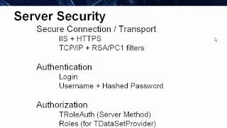 DataSnap in Action 2 - DataSnap Server Security
