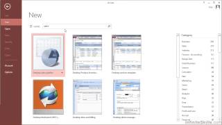 Microsoft Access 2013 Tutorial | Create A Database Using Database Templates