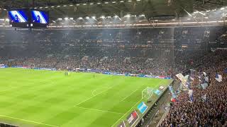 Mannschaftsaufstellung Schalke Dresden 3:0 am 23.10.2021 Veltins Arena