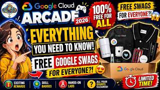 Google Cloud Arcade 2026: EVERYTHING You Need To Know 😱 FREE Google Swags For EVERYONE?!