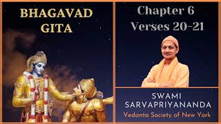 81. Bhagavad Gita I Chapter 6 Verses 20-21 I Swami Sarvapriyananda