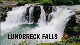 Lundbreck Falls|Beautiful water fall Alberta Canada (4K)