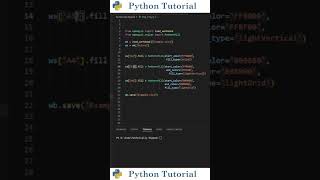 Editing Excel Cell Color With Openpyxl | Python Tutorial