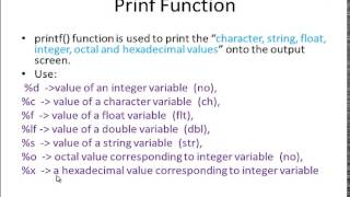 C Tutorial 31 : Scanf & Printf function in C Programming