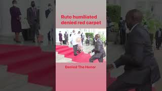 Ruto Showed Concrete not Red Carpet by Museveni #azimiolaumoja #KenyaKwanza #Ruto #Raila #muhoozi