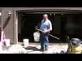 painting a garage floor part 4 scrubbing the floor