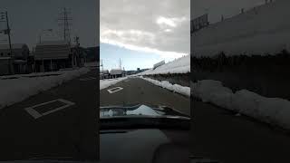 今日撮影！現在の積雪状況！新潟県小千谷市　関越自動車道 #豪雪地帯