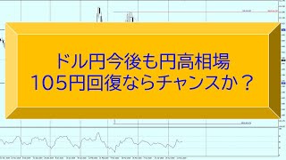 ドル円今後も円高相場105円回復ならチャンスか？【為替　予想】