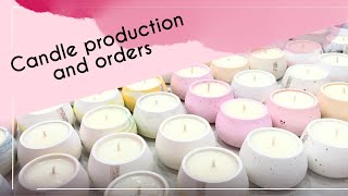 Candle production for Christmas wholesale and  in the studio 🌲🌲🌲