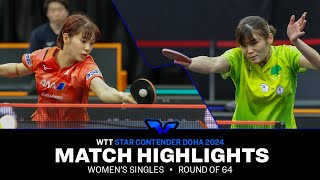 Li Yu Jhun vs Miyu Nagasaki | WS R64 | WTT Star Contender Doha 2024