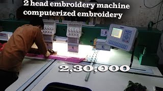 Automatic 2Head Embroidery Machine  very low price