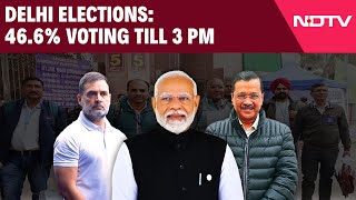 Delhi Voting Today | 46.6% Voter Turnout Till 1 PM In Delhi Elections