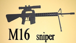 How to make a paper M16 sniper rifle that shoots. Easy tutorial