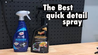 TURTLE WAX SPRAY DETAILER VS MEGUIARS QUICK DETAIL SPRAY DOES ICE WIN AGAIN?