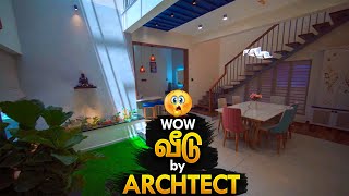 இதுக்குதான் Architect வேணுமோ? Beautiful 3BHK Duplex House with Courtyard & Interior Design Home Tour