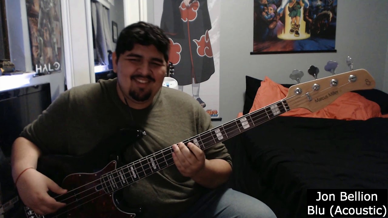 Jon Bellion Blu Acoustic Bass Cover Youtube