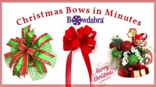 Bowdabra Christmas Bow with Nick Seasonal Decor