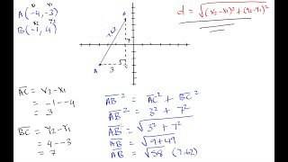Grade 10 Math: Distance between points on a Cartesian plane