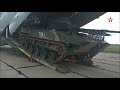 russian light tanks bmd 4m loaded an dropped from an il 76md